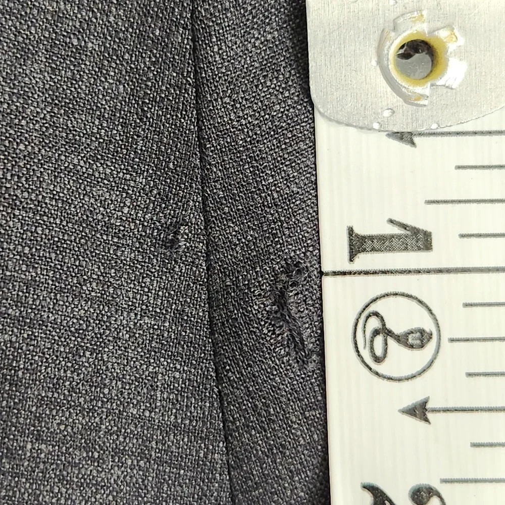 New CURRENT Zegna Gray Wool 5-Pocket Flat Front Flaws Pants Grey 34 X 31 Slacks